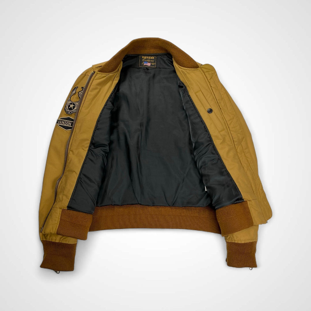 vanson バンソン / フライングスター MA-1 フライトジャケット ブラウン SIZE:L