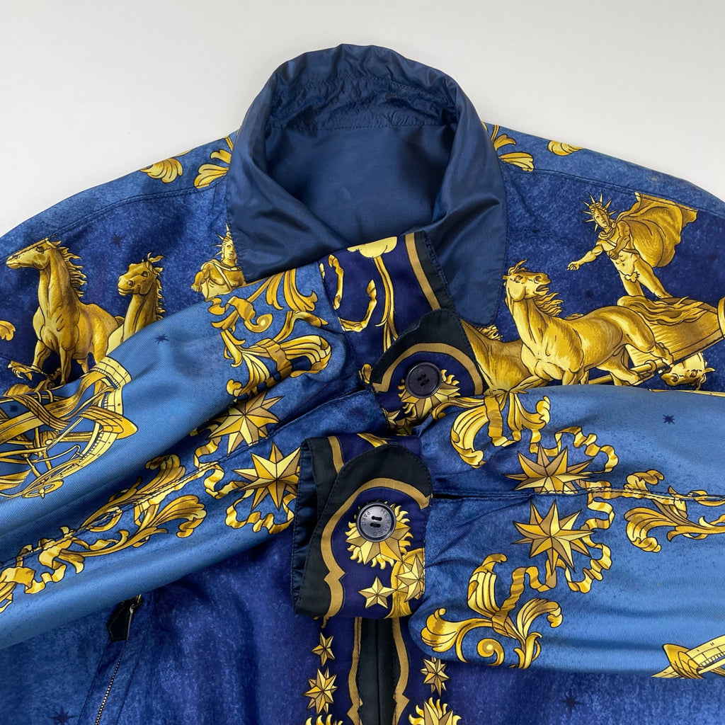 HERMES エルメス / VINTAGE ”COSMOS” シルクリバーシブルジャケット SIZE：40