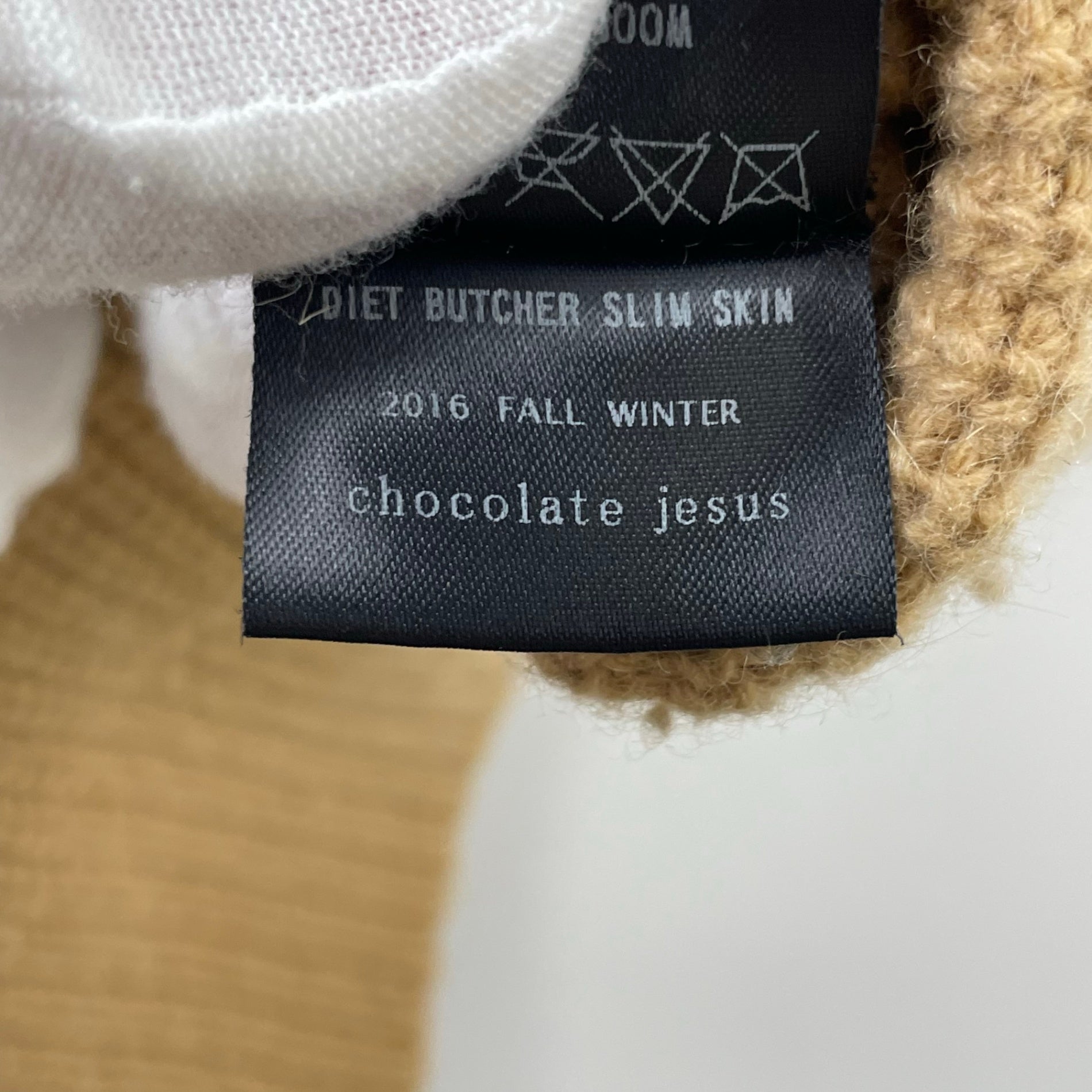 DIET BUTCHER SLIM SKIN / ロングニット 16AW 参考定価：35,000程度 SIZE:2