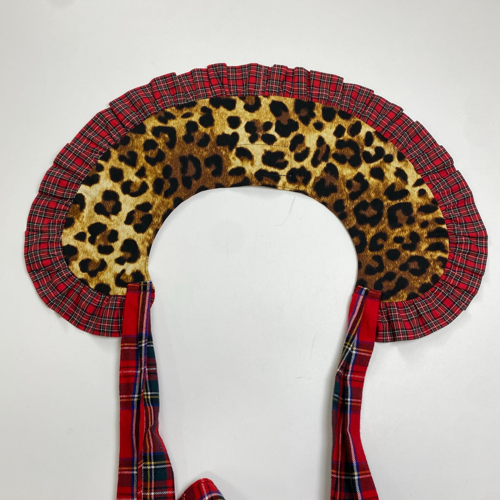 HEIHEI ヘイヘイ / レオパード×チェック 付け襟 原宿系 加藤翔平