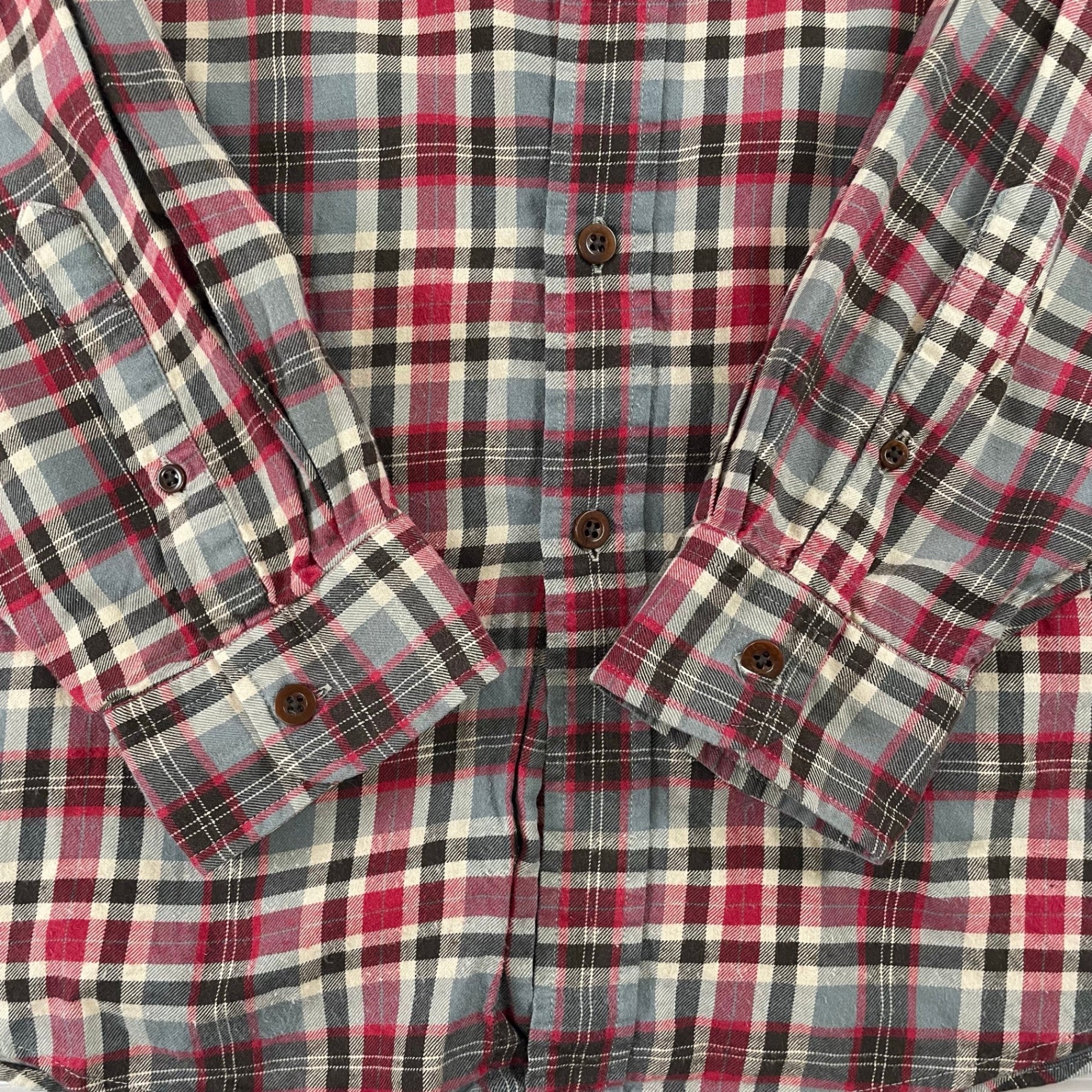 J.CREW / 90s香港製チェックシャツ SIZE：XL