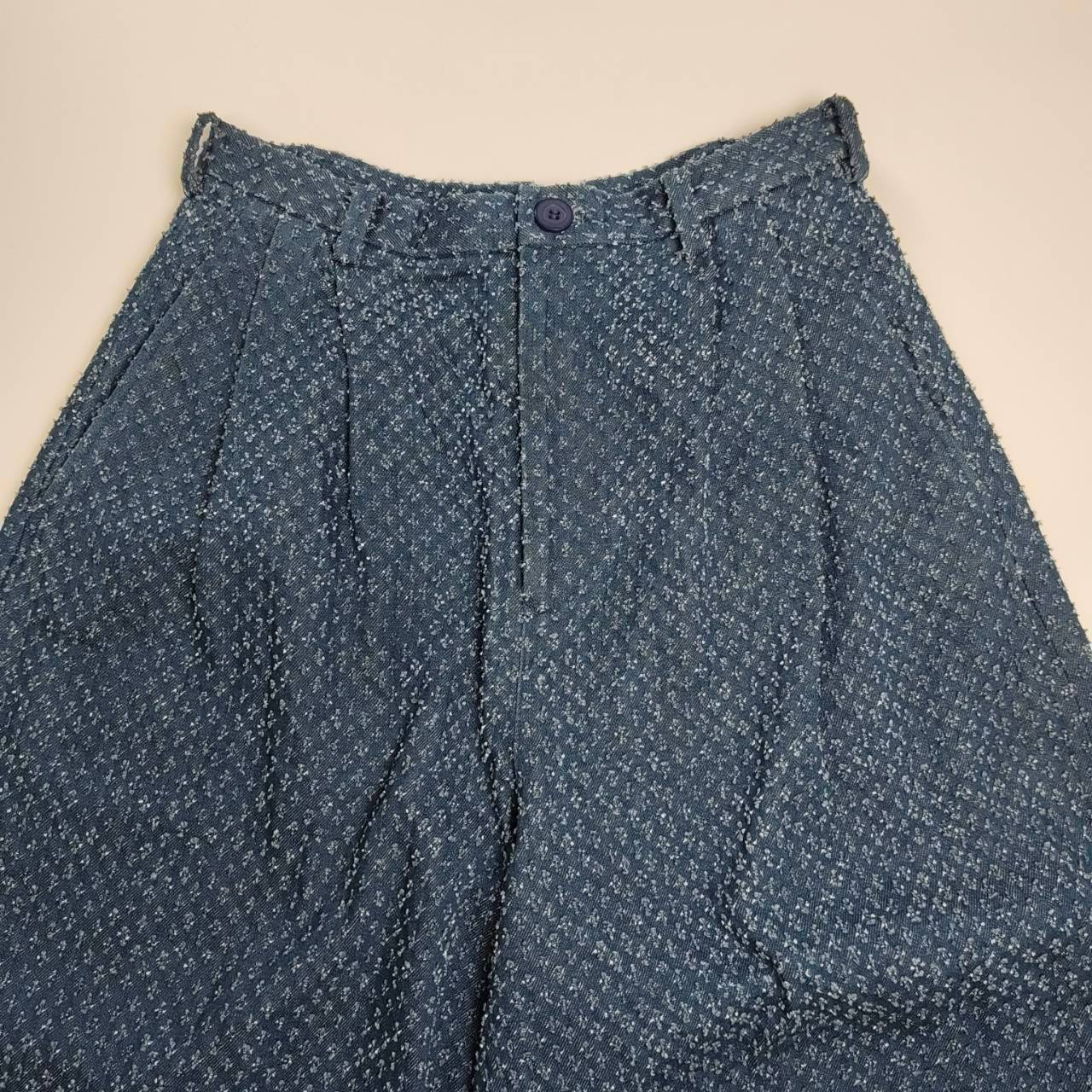 ANREALAGE アンリアレイジ / ハカマデニム 袴 ファンシーツイード インディゴ 参考定価：40,000程度 SIZE:40