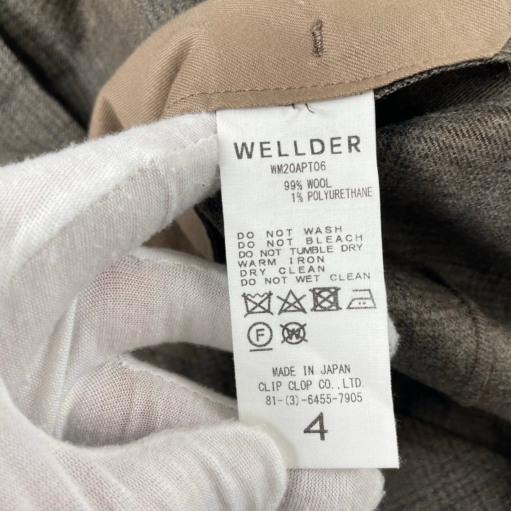 WELLDER / One Tack Wide Trouseres 参考定価：30,000+tax SIZE:4