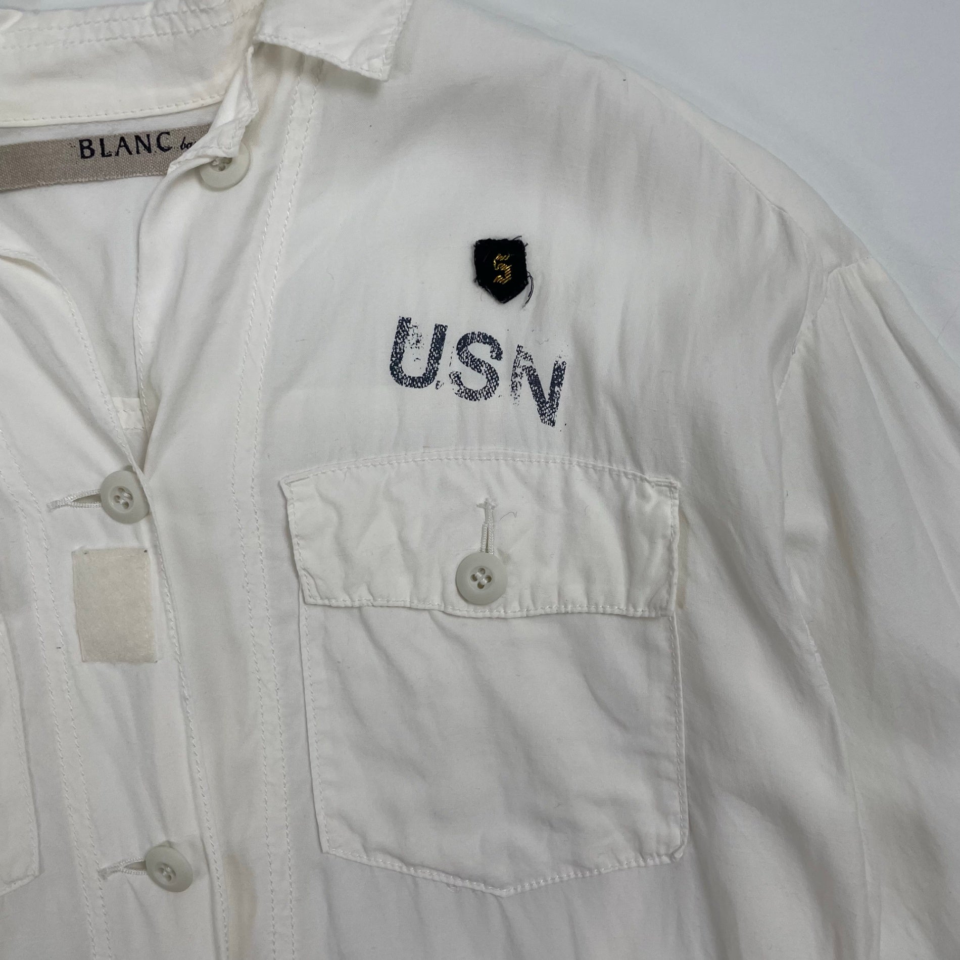blanc basque ブランバスク / ビッグシルエットミリタリーシャツ 参考定価：18,000程度 SIZE:38