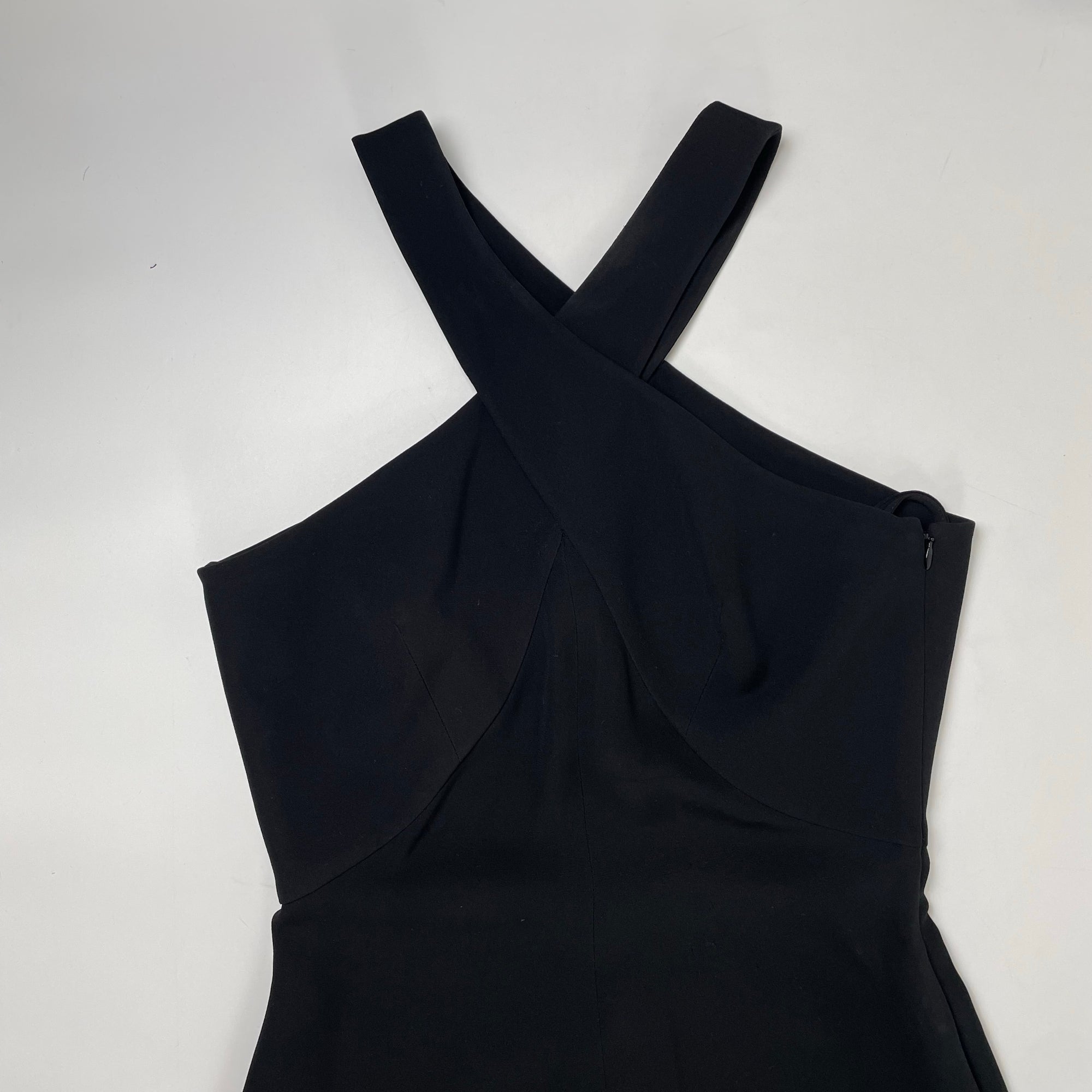 GIORGIO ARMANI / シルククロスホルターネックドレス 参考定価：600,000程度 BORGO21製