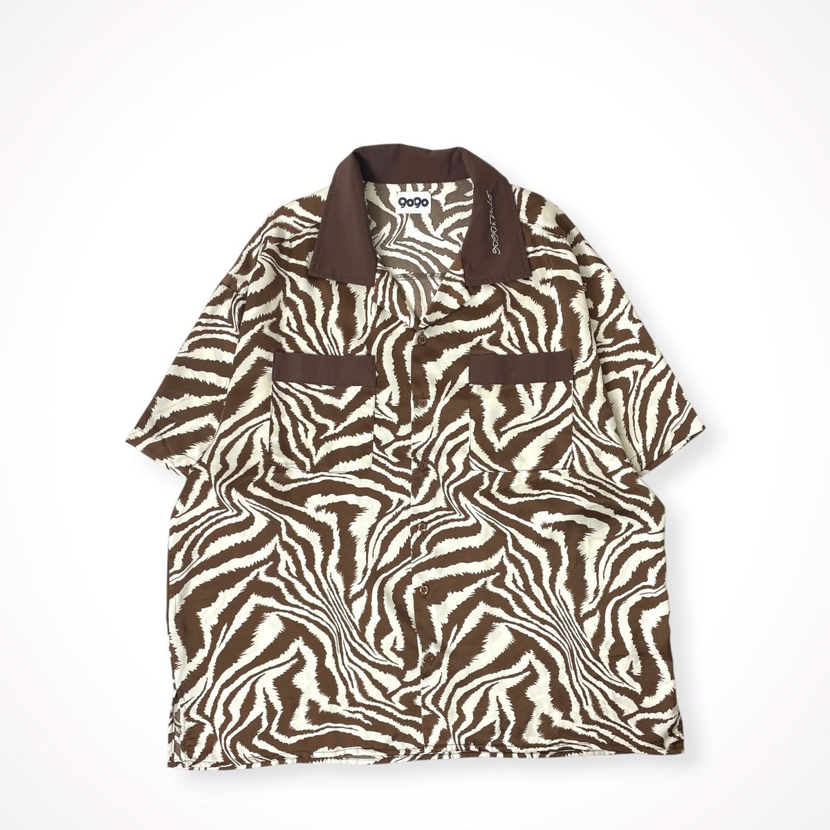 9090 × Mio / コラボ zebra shirt SIZE:L