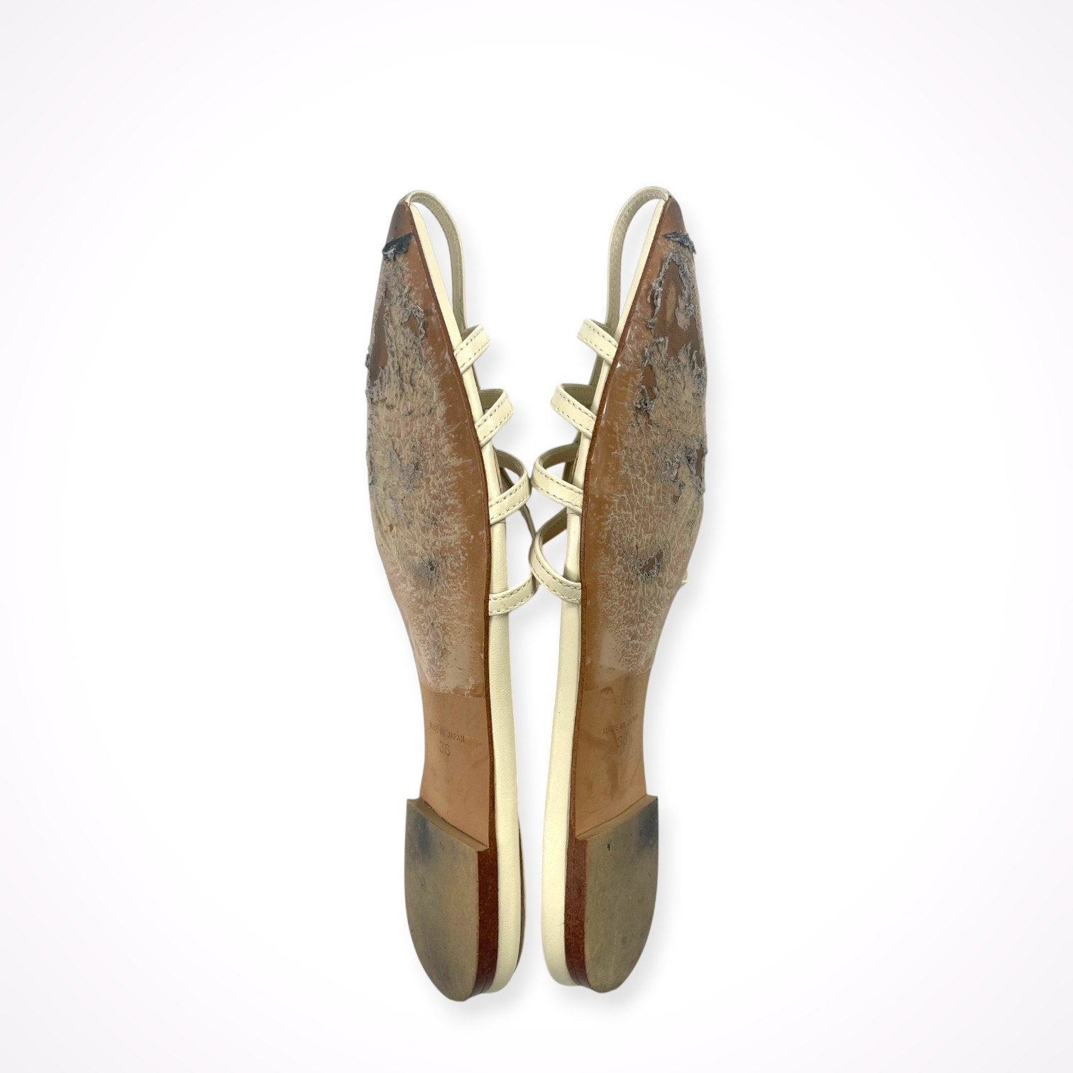 HEWN / ポインテッドストラップサンダル 日本製 SIZE:36