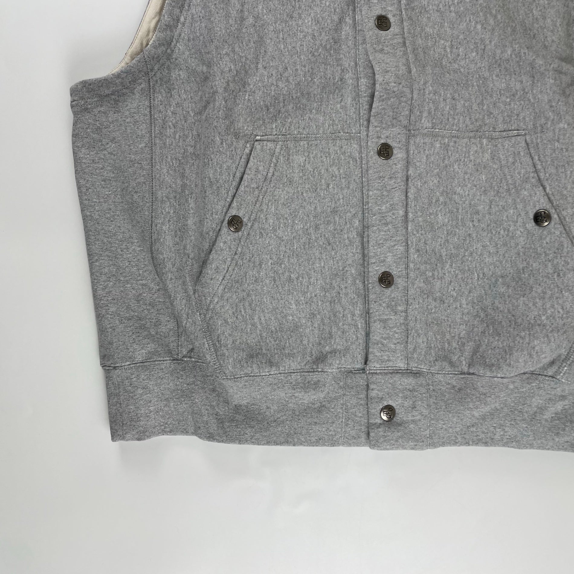 ENGINEERED GARMENTS × BEAMS PLUS エンジニアドガーメンツ ビームスプラス / SWEAT VEST スウェットベスト タグ付 グレー 参考定価：37,000+tax SIZE:M