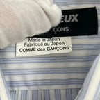 COMME des GARCONS HOMME DEUX / ミニマルストライプシャツ 日本製 SIZE:S