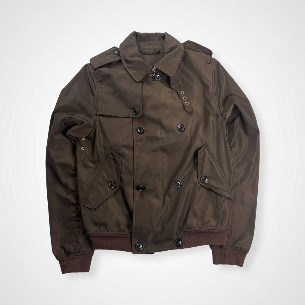 Old BEAMS International Gallery BEAMS オールドビームス インターナショナルギャラリー ビームス / ショートトレンチブルゾン ブラウン 参考定価：60,000程度 SIZE：48