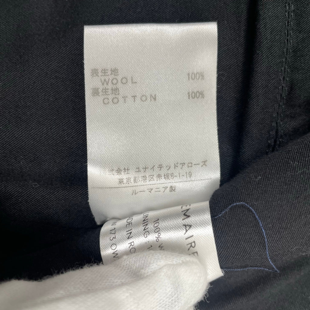 LEMAIRE ルメール / WRAP MELTON JACKET ラップジャケット ブラック 参考定価：150,000程度 SIZE:34