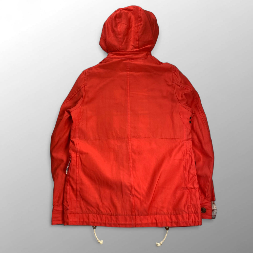 COMME des GARCONS HOMME コムデギャルソン オム / チェックライナー マウンテンパーカー レッド SIZE：XS