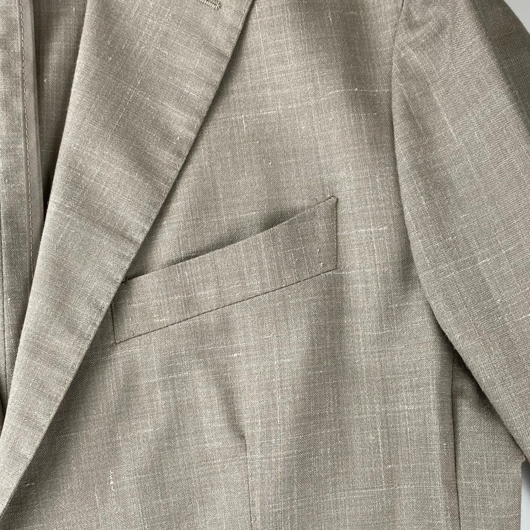 【美品】 TAGLIATORE タリアトーレ / dakar ダカール シルクMIX セットアップ スーツ ウール×シルク×リネン 参考定価：120,000+tax  SIZE:42（S程度）