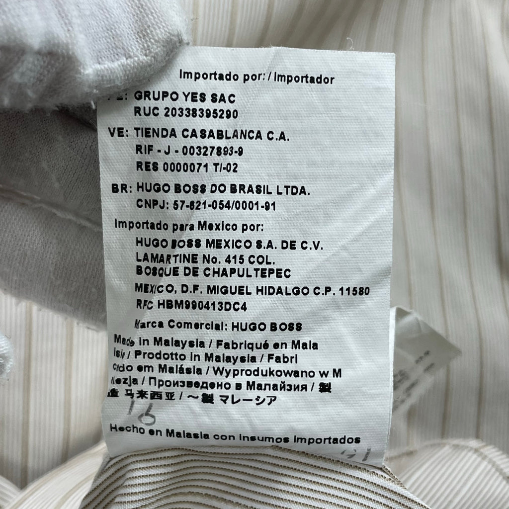 BOSS HUGO BOSS / ダブルカフス 切替デザインシャツ SIZE:L