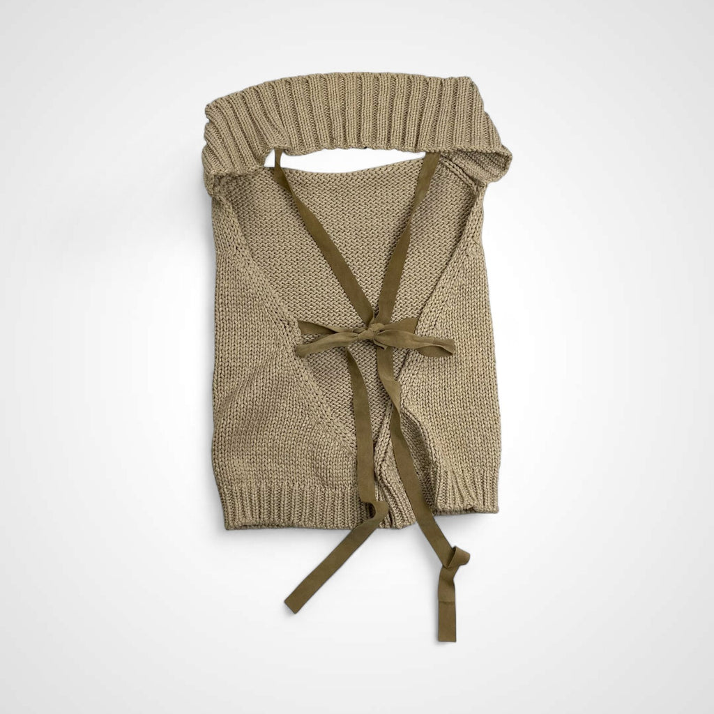 collection PRIVEE? コレクション プリヴェ / オープンバック ニットベスト イタリア製 参考定価：40,000程度 SIZE: