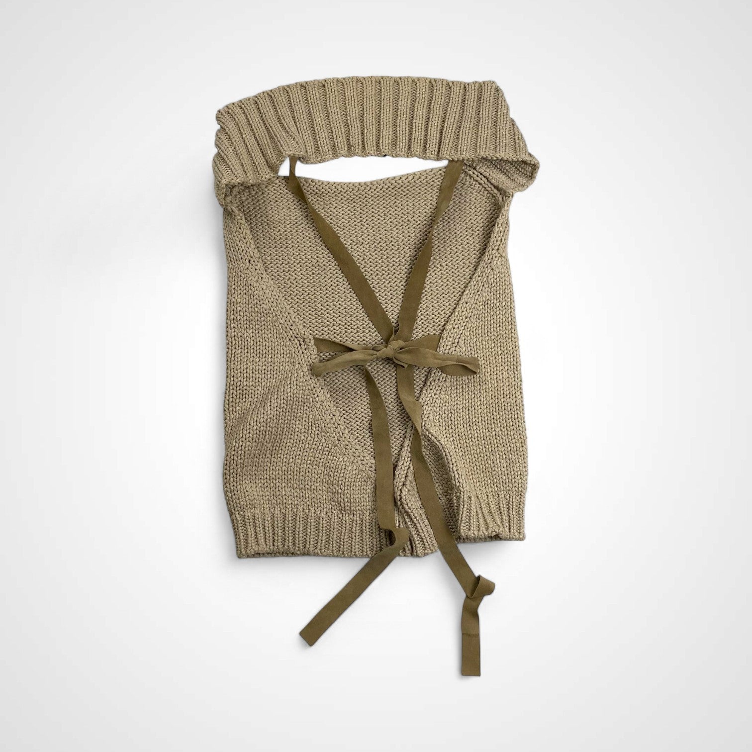 collection PRIVEE? コレクション プリヴェ / オープンバック ニットベスト イタリア製 参考定価：40,000程度 SIZE: