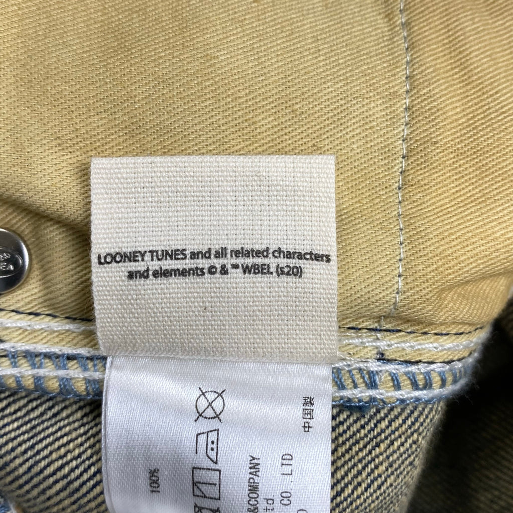 vanson × LOONEY TUNES / デコレーション デニムパンツ 刺繍 ワッペン SIZE:32