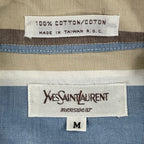 Yves Saint Laurent / 80s ヴィンテージストライプシャツ SIZE：M