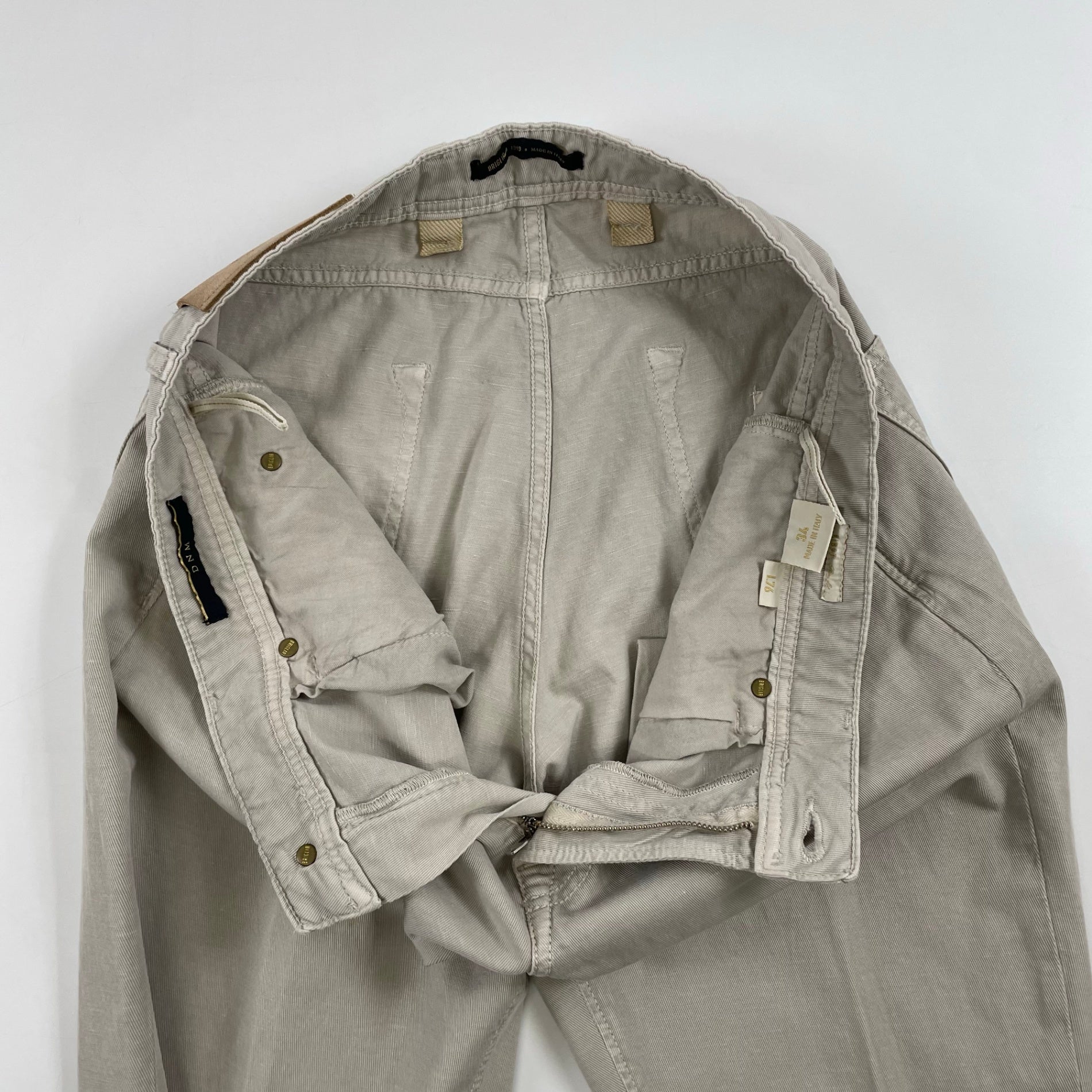 BRIGLIA 1949 / RIBOT-C コットンリネンMIXパンツ SIZE:W90