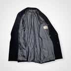jun ashida ジュン アシダ / VINTAGE ウール×アンゴラ ダブルブレストワイドコート ブラック 参考定価：150,000程度 SIZE：L