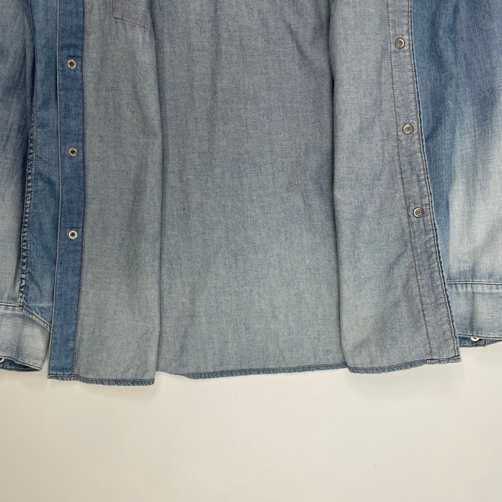 Ron herman ロンハーマン / ヴィンテージ加工 スナップボタンデニムシャツ 参考定価：40,000程度 SIZE:XL