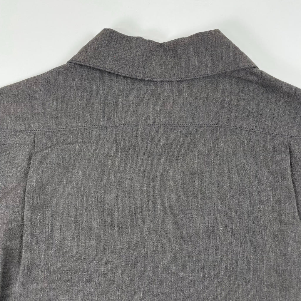 EMPORIO ARMANI / 00's リネンMIXハーフジップシャツ SIZE:44