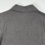 EMPORIO ARMANI / 00's リネンMIXハーフジップシャツ SIZE:44