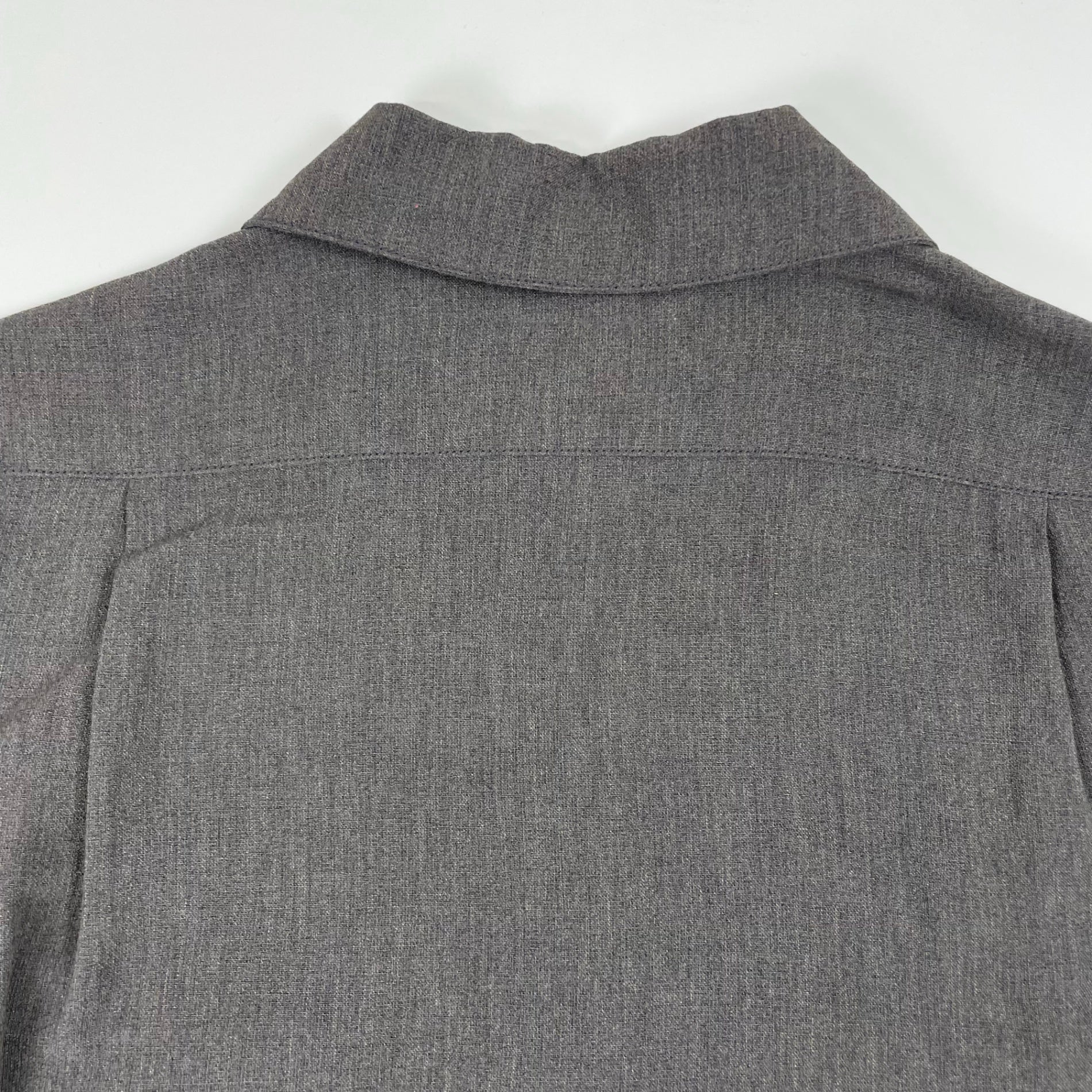 EMPORIO ARMANI / 00's リネンMIXハーフジップシャツ SIZE:44