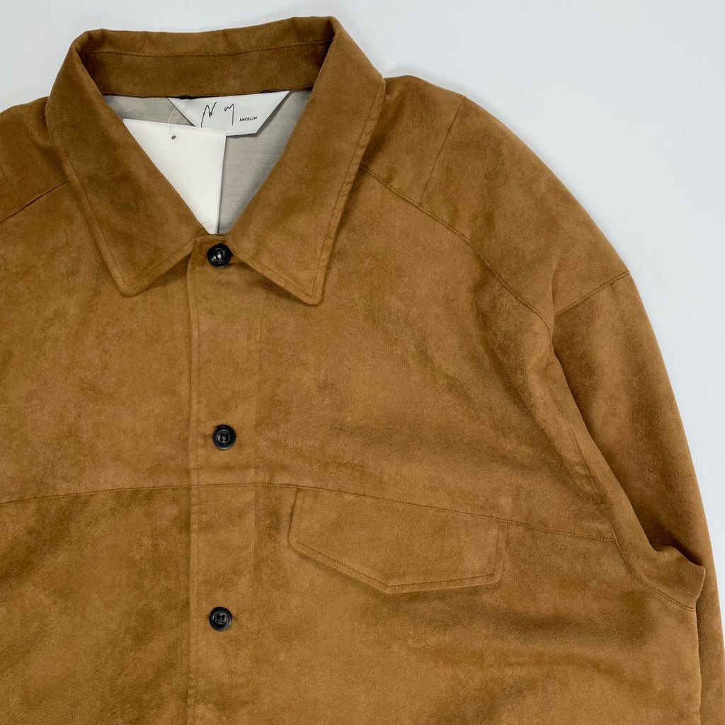 ANCELLM アンセルム / VEAGAN SUEDE WORK SHIRT タグ付 25AW SIZE:2