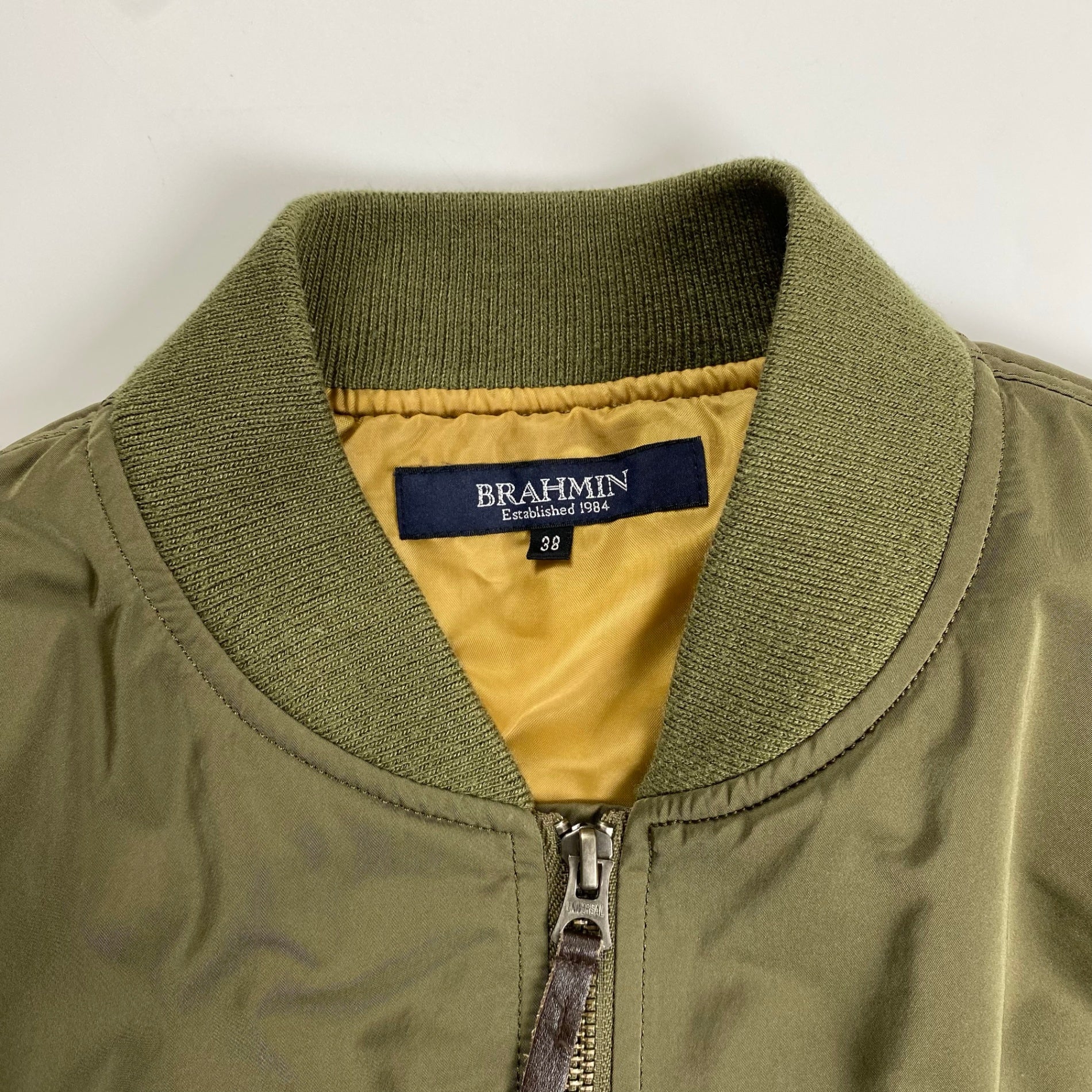 BRAHMIN ブラーミン / MA-1ジャケット 中綿 オリーブ SIZE：38