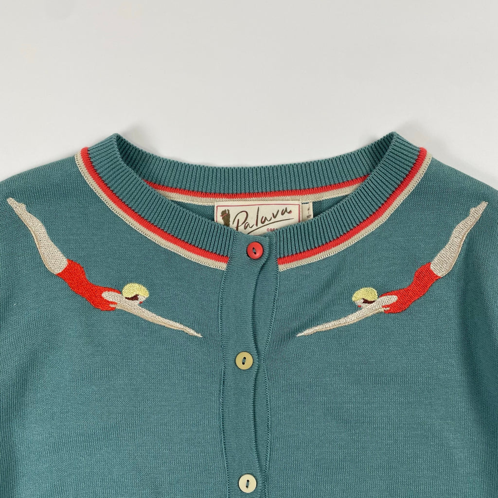Palava パラバ / スイマー刺繍カーディガン 参考定価：24,000程度 SIZE:M
