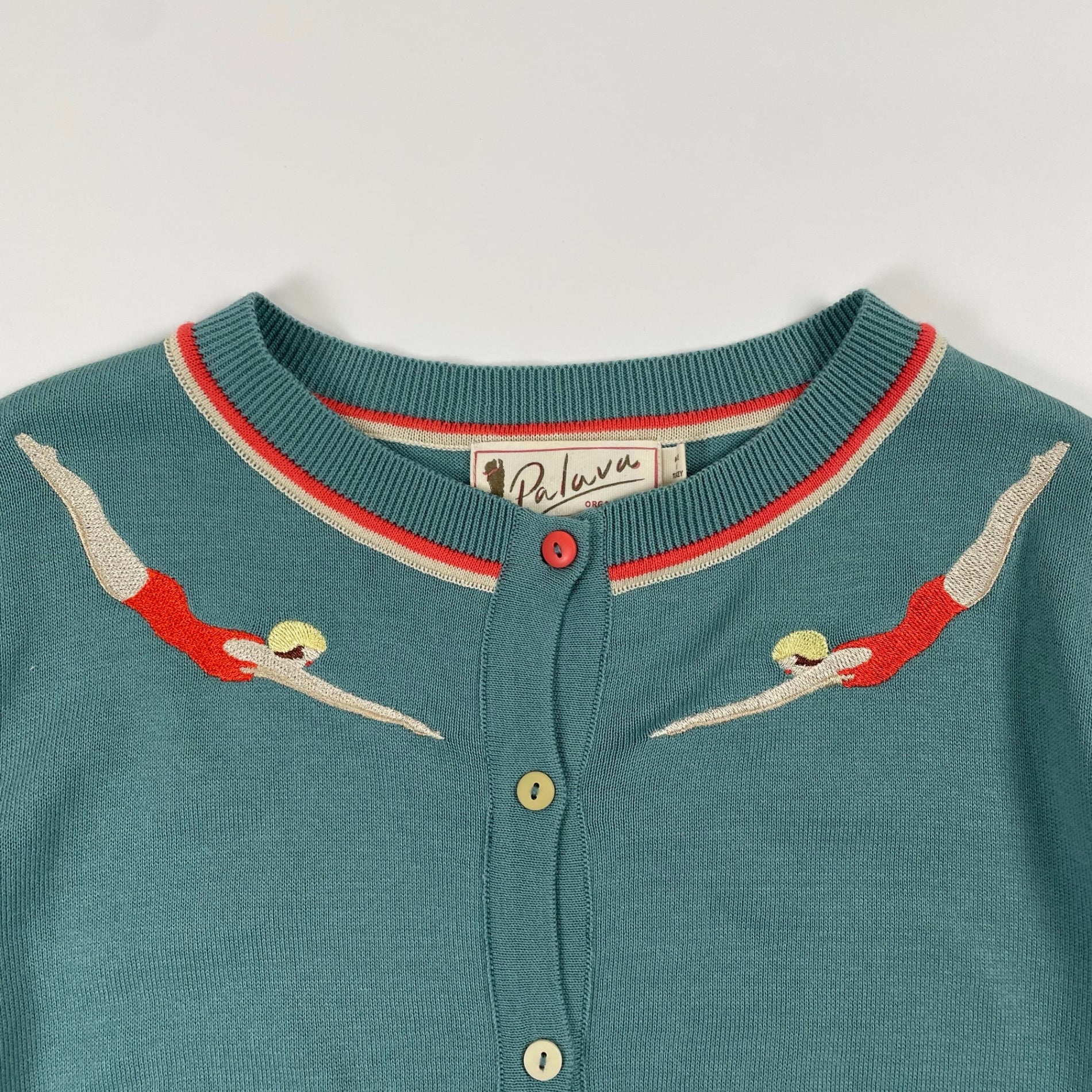 Palava パラバ / スイマー刺繍カーディガン 参考定価：24,000程度 SIZE:M