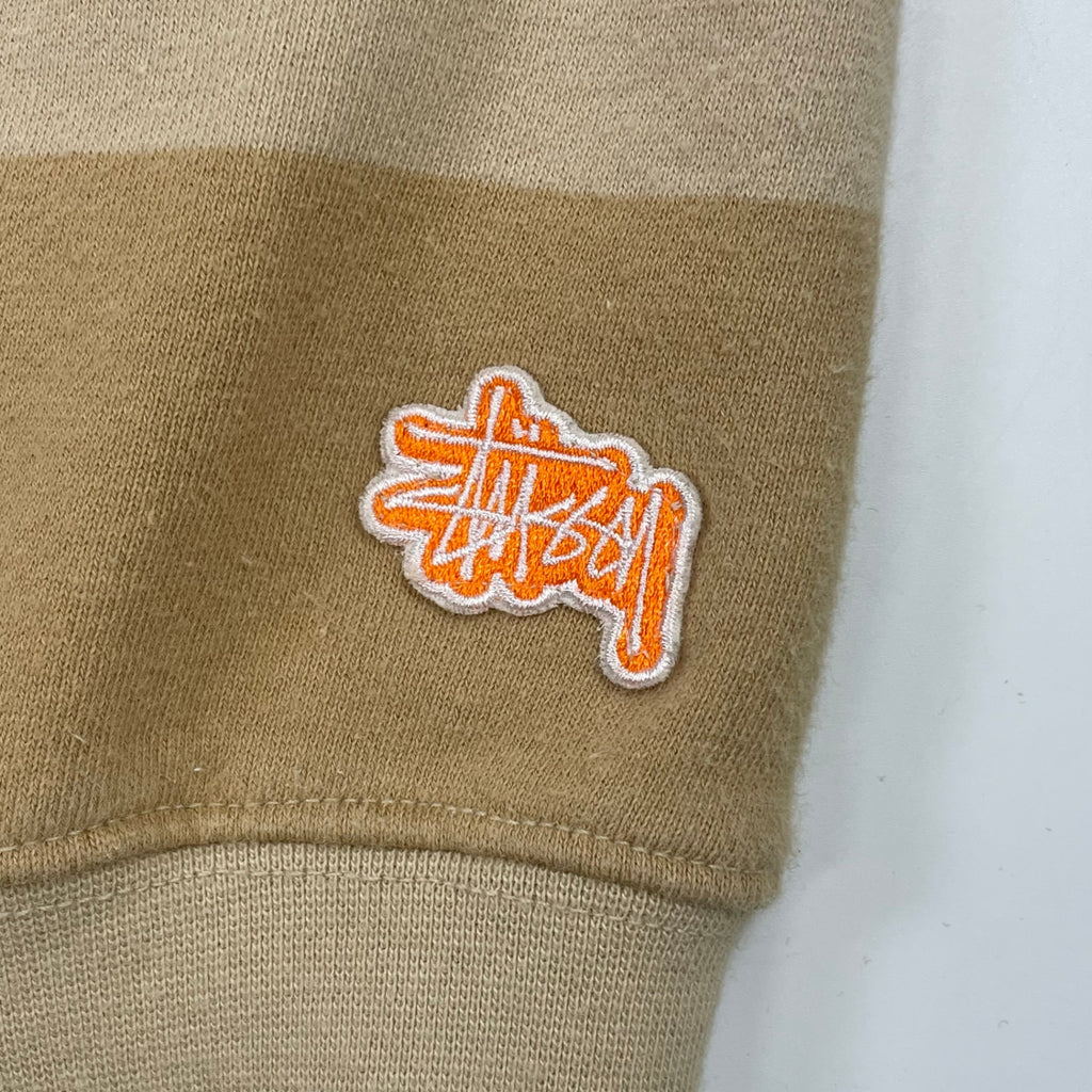 stussy ステューシー / 90s ボーダースウェット 袖ワッペン 紺タグ SIZE:XL