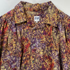 AiE エイアイイー NEPENTHES ネペンテス / ペインターシャツ Marble batik Print 総柄 ギャザー  SIZE:XL