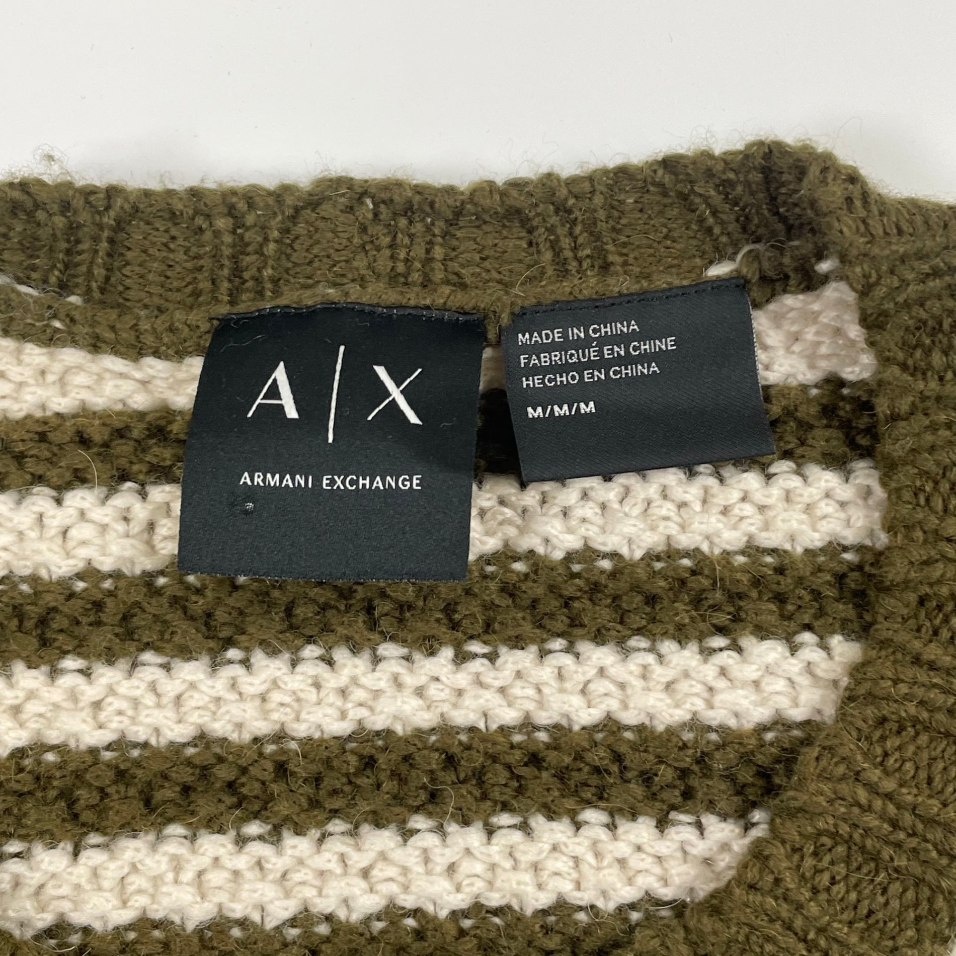 ARMANI EXCHANGE アルマーニエクスチェンジ / 3パターンボーダーニット 参考定価：21,000+tax SIZE:M