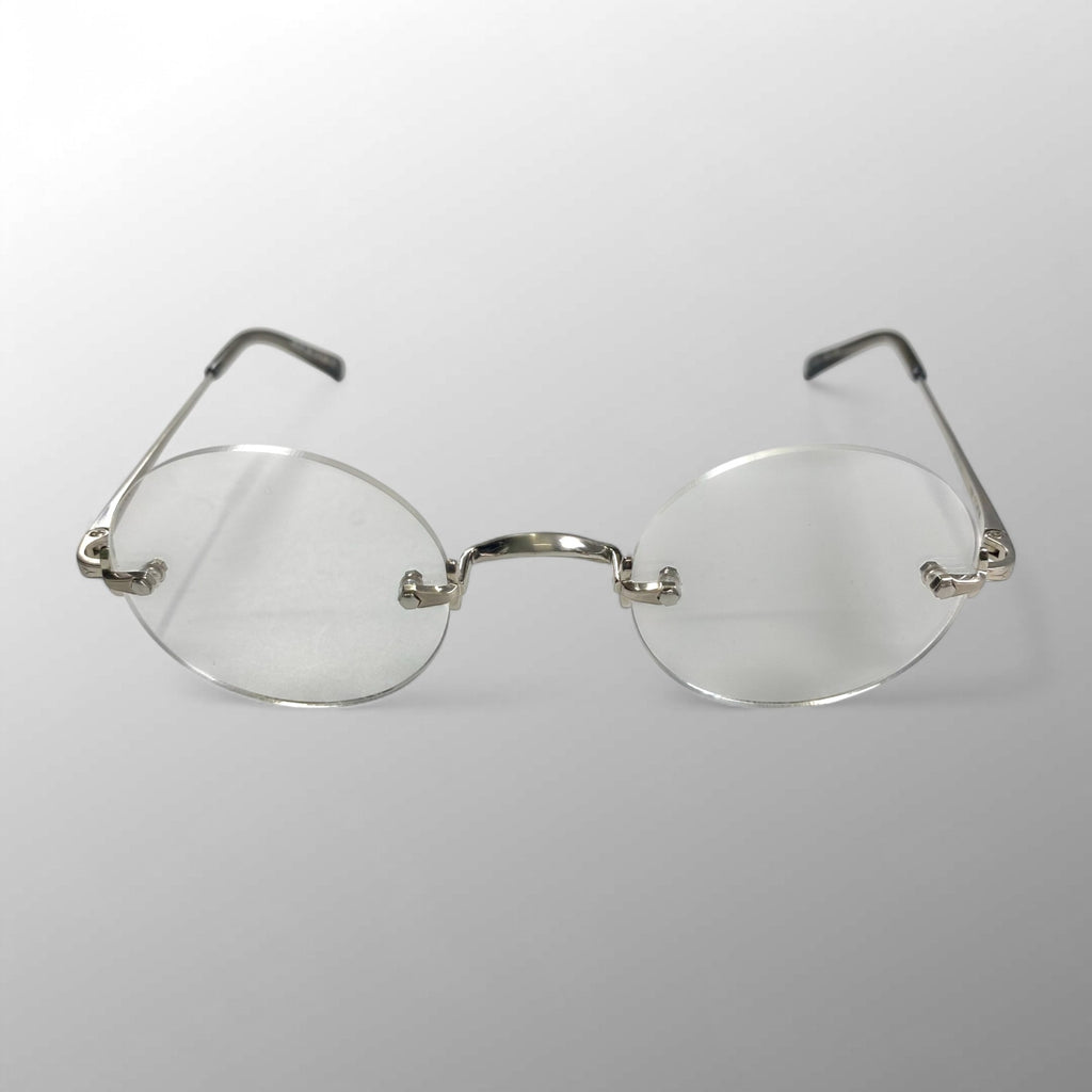 金子眼鏡 ヴィンテージシリーズ / 2ポイントリムレス 度なしクリアレンズ 参考定価:46,000+tax