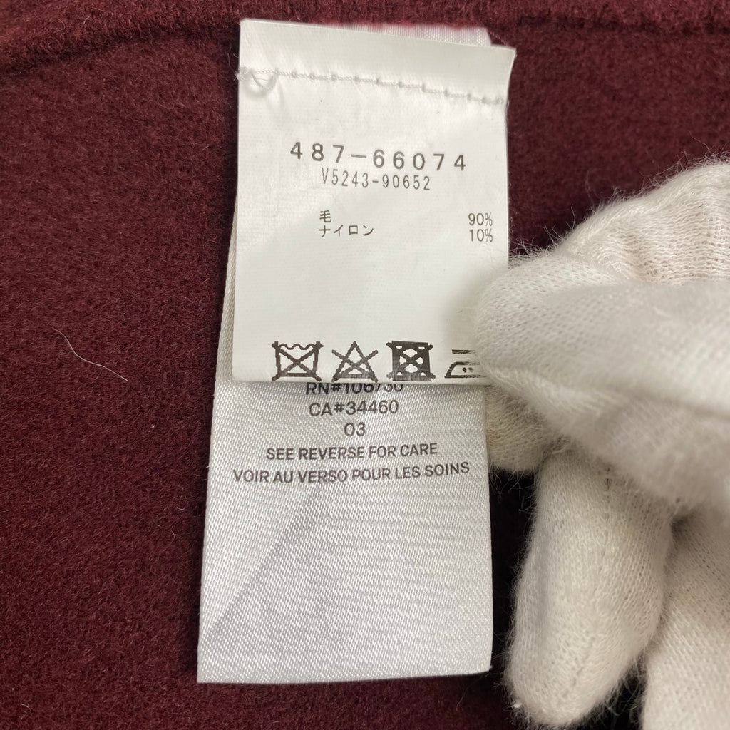 vince. ヴィンス / 1B ライトメルトンコート ワインレッド  参考定価：120,000程度 SIZE:XS