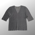 PLEATS PLEASE ISSEY MIYAKE プリーツプリーズ イッセイミヤケ / プリーツVネックカットソー PP02-FK117 SIZE:3(L程度)