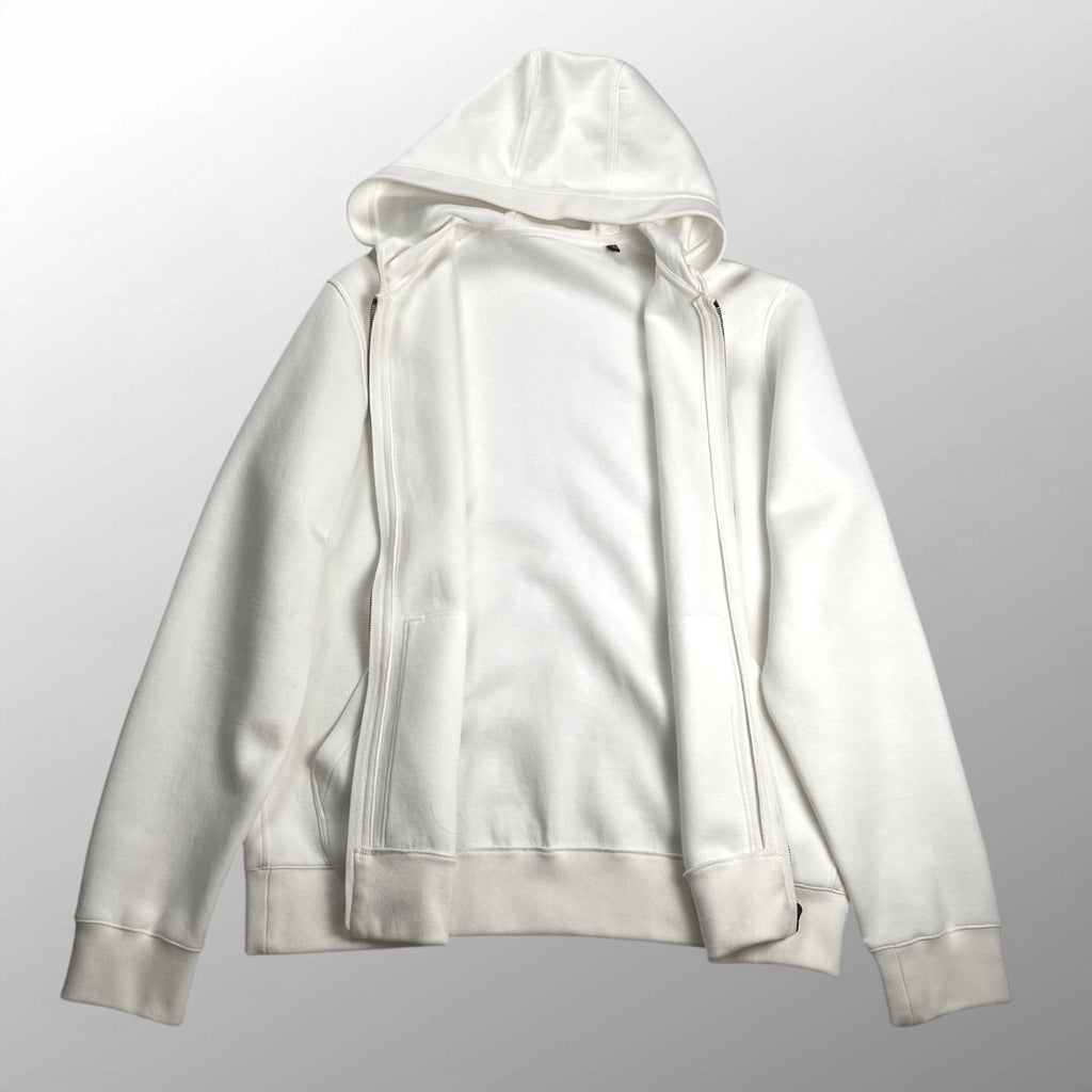 Ermenegildo Zegna エルメネジルドゼニア / ジップアップパーカー ダンボール生地 ホワイト SIZE：M(50)