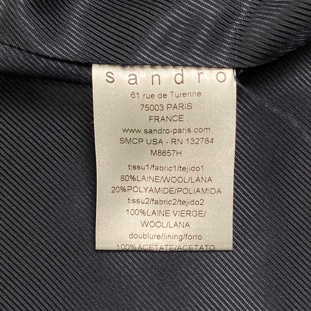 sandro サンドロ / ダブルジップメルトンコート 参考定価：60,000程度 SIZE：38