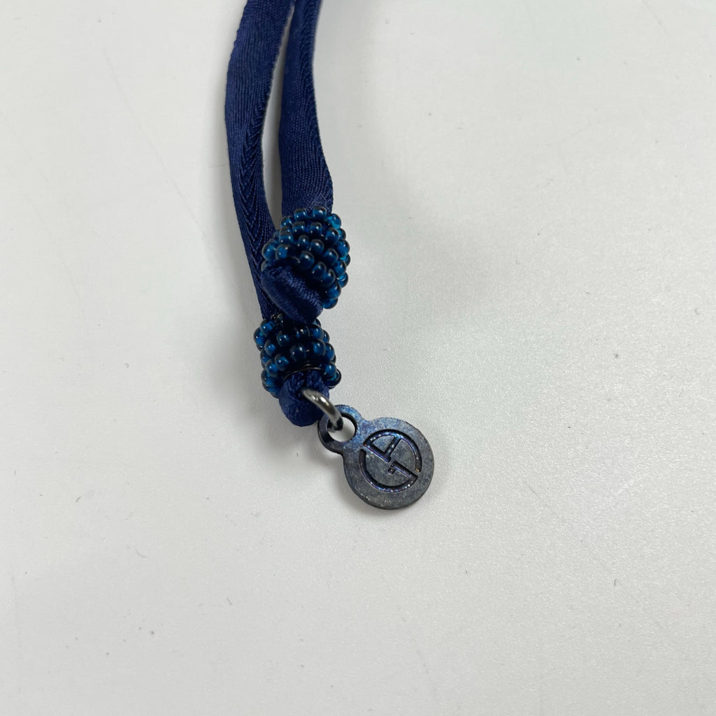 GIORGIO ARMANI / 淡水パール×ストーンネックレス 箱付 参考定価：160,000程度