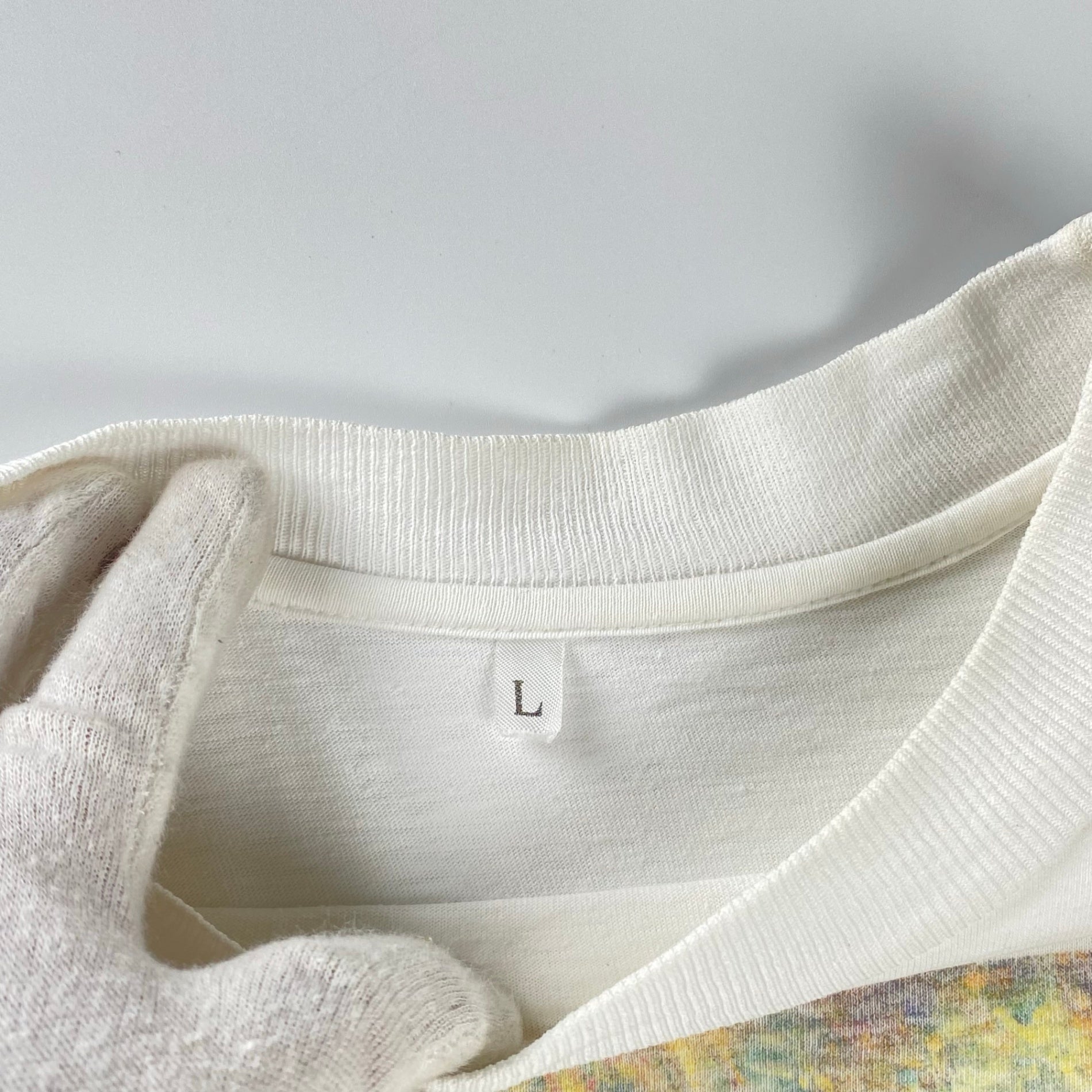 VINTAGE CLAUDE MONET クロード モネ / VINTAGE The Japanese Bridge TEE 絵画 ヴィンテージ アート Tシャツ SIZE：L