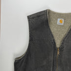 carhartt カーハート / フェード ダック地Vネックベスト ブラック SIZE:L程度