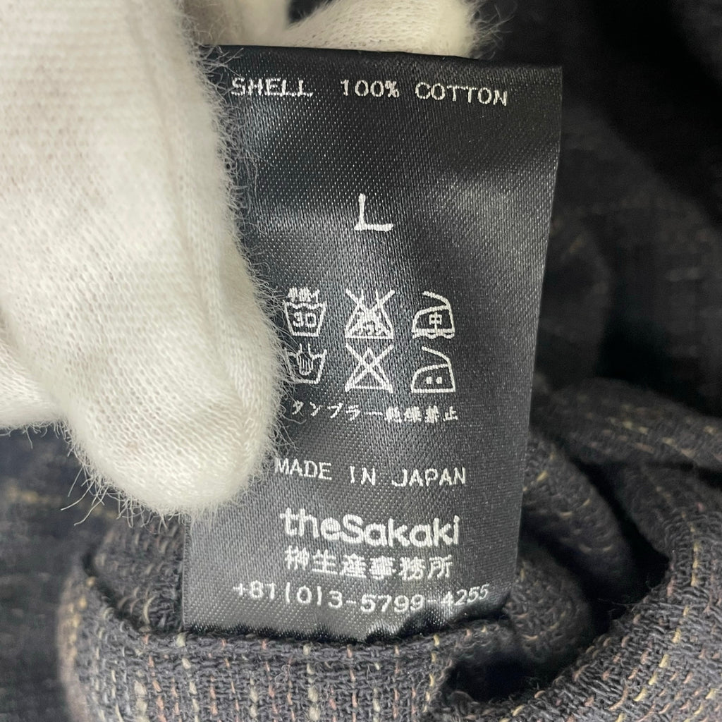 the SAKAKI ザ サカキ / 居間着 甘織 コットン100％ 参考定価：28,000程度 SIZE:L
