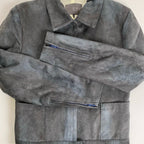 VINTAGE ABAHOUSE アバハウス O・9 18 / 短丈 ダーティ加工 ヴィンテージエコレザージャケット SIZE:2(M程度)