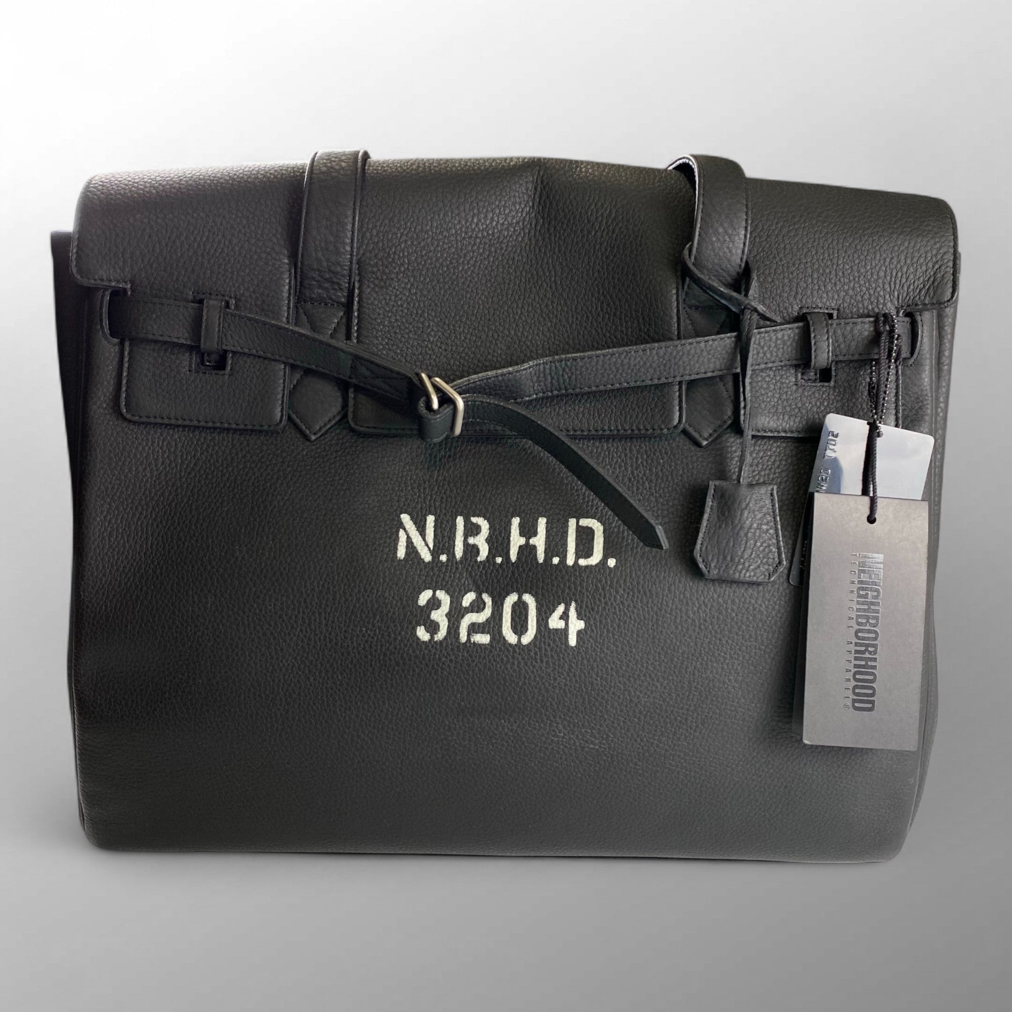 【未使用級】 NEIGHBORHOOD × PORTER / VOYAGER/L-TOTE ボヤージャー レザーバッグ バーキン型