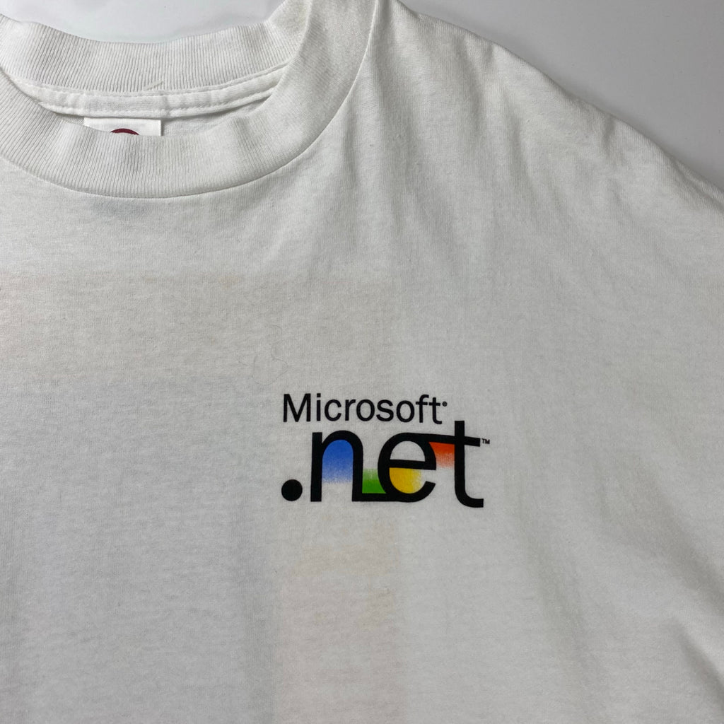 00s VINTAGE / Microsoft .net TEE Tシャツ 企業モノ 両面プリント SIZE:XL