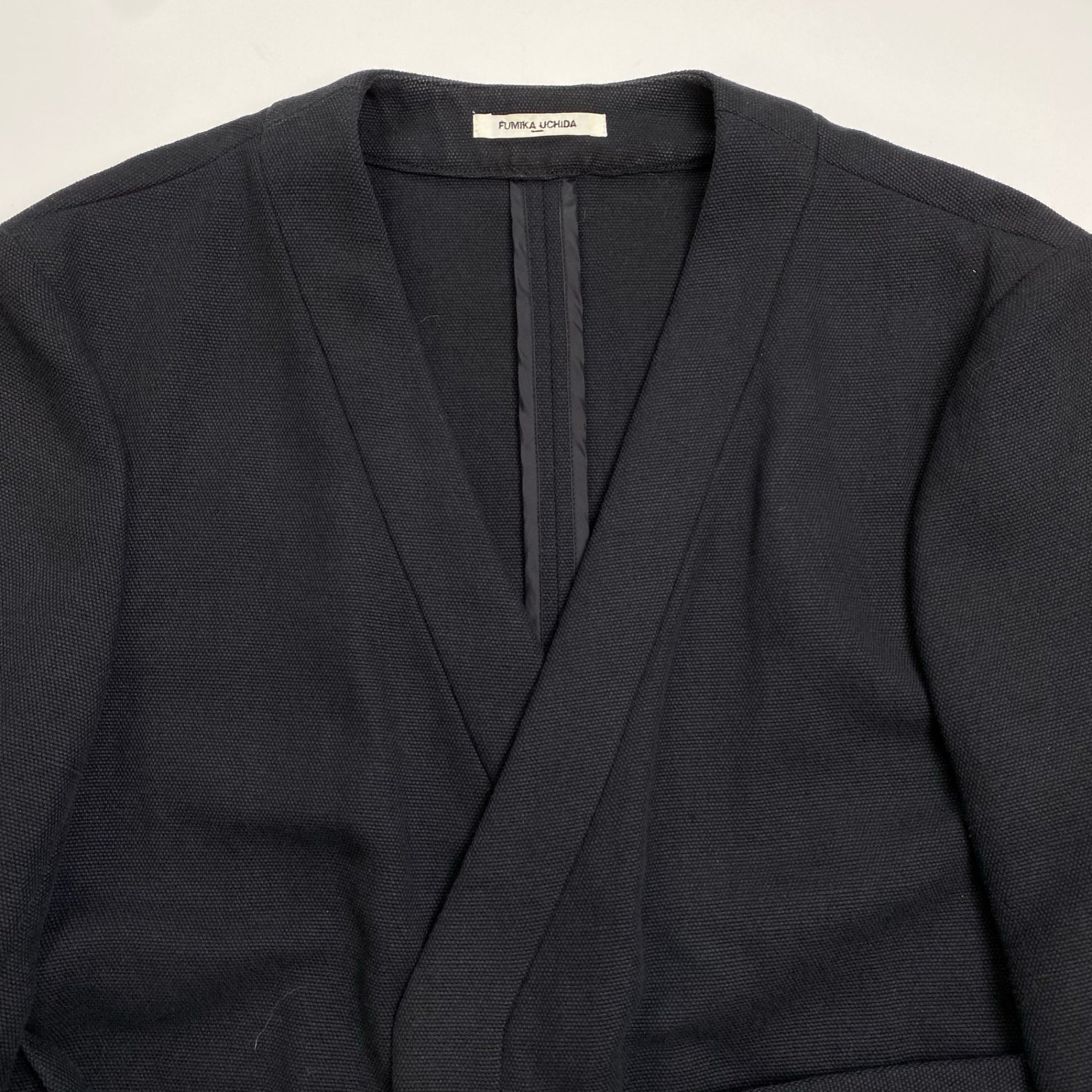 FUMIKA UCHIDA フミカ ウチダ / COTTON/LINEN NO COLLAR JACKET ノーカラージャケット SIZE:36
