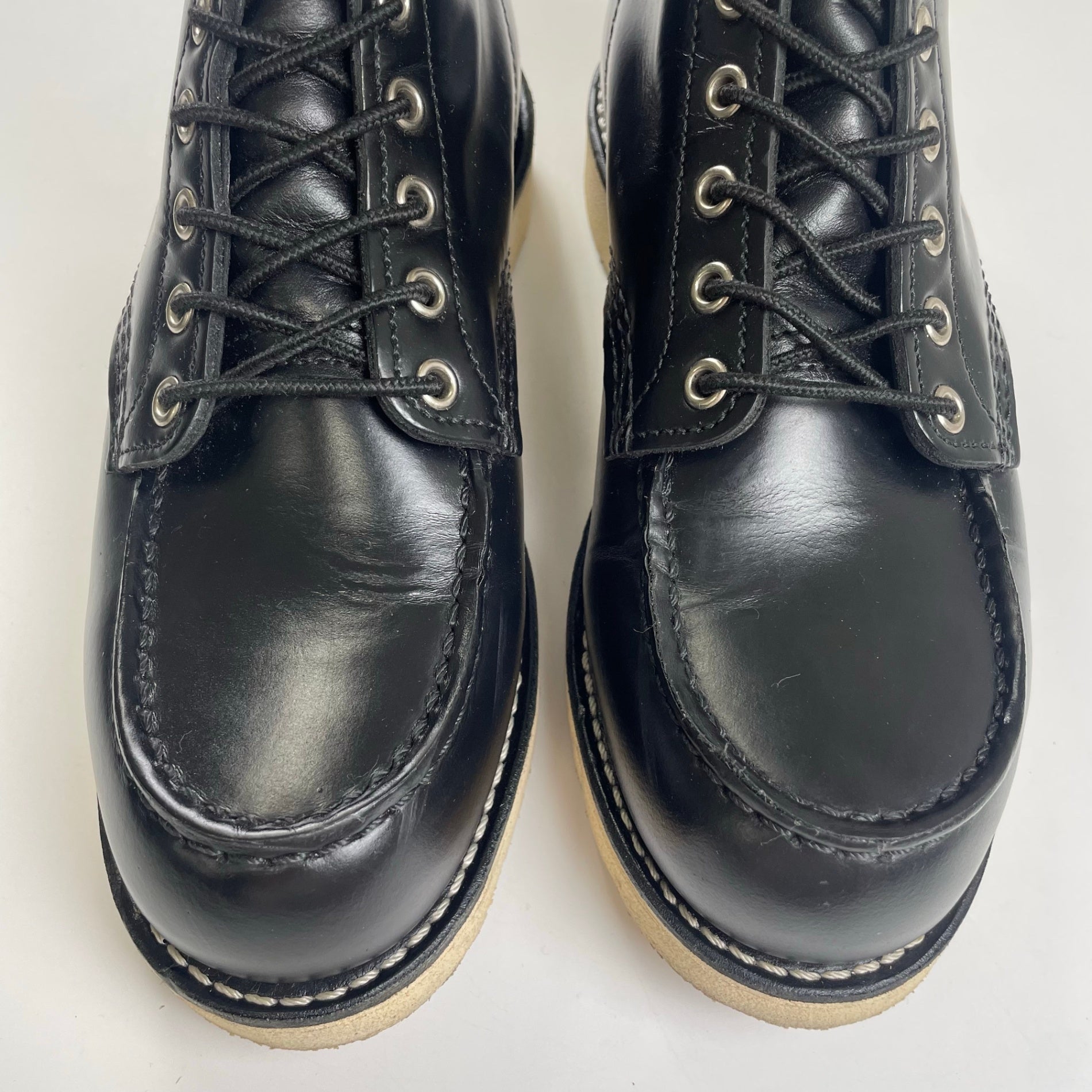 RED WING × FREAK'S STORE レッドウィング フリークスストア / 別注 6-inch Classic Moc ブラック「シャパラル」 8848 ガラスレザー USA製  美品 SIZE:26cm