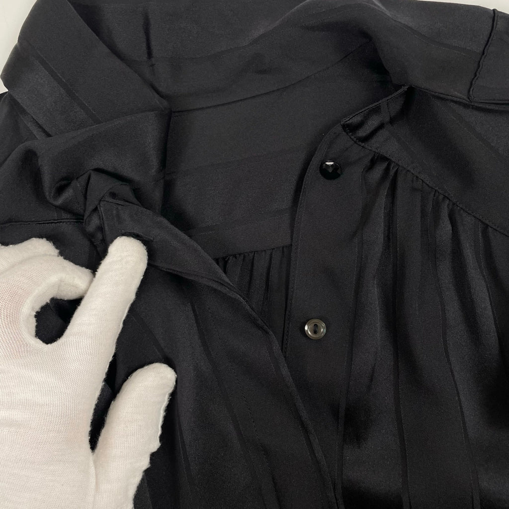 EURO VINTAGE / アシンメトリーシルクブラウス 参考定価：50,000程度 SIZE:42